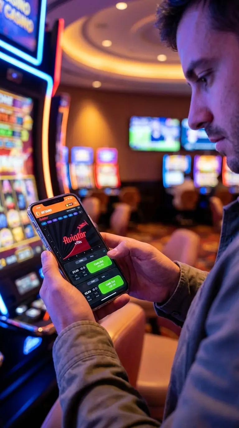 Usuario argentino jugando Aviator en Betano desde su móvil