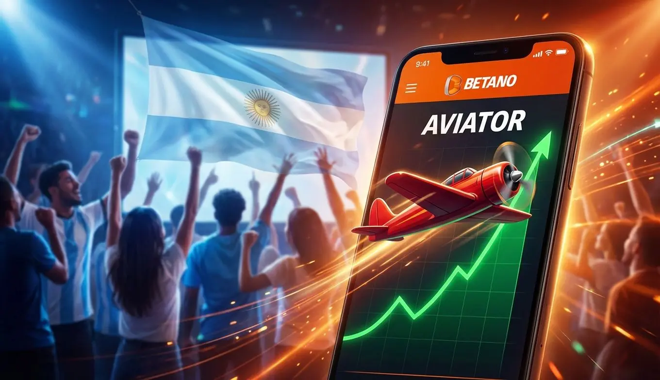 Juego Aviator de Betano mostrando gráficos y jugadores argentinos