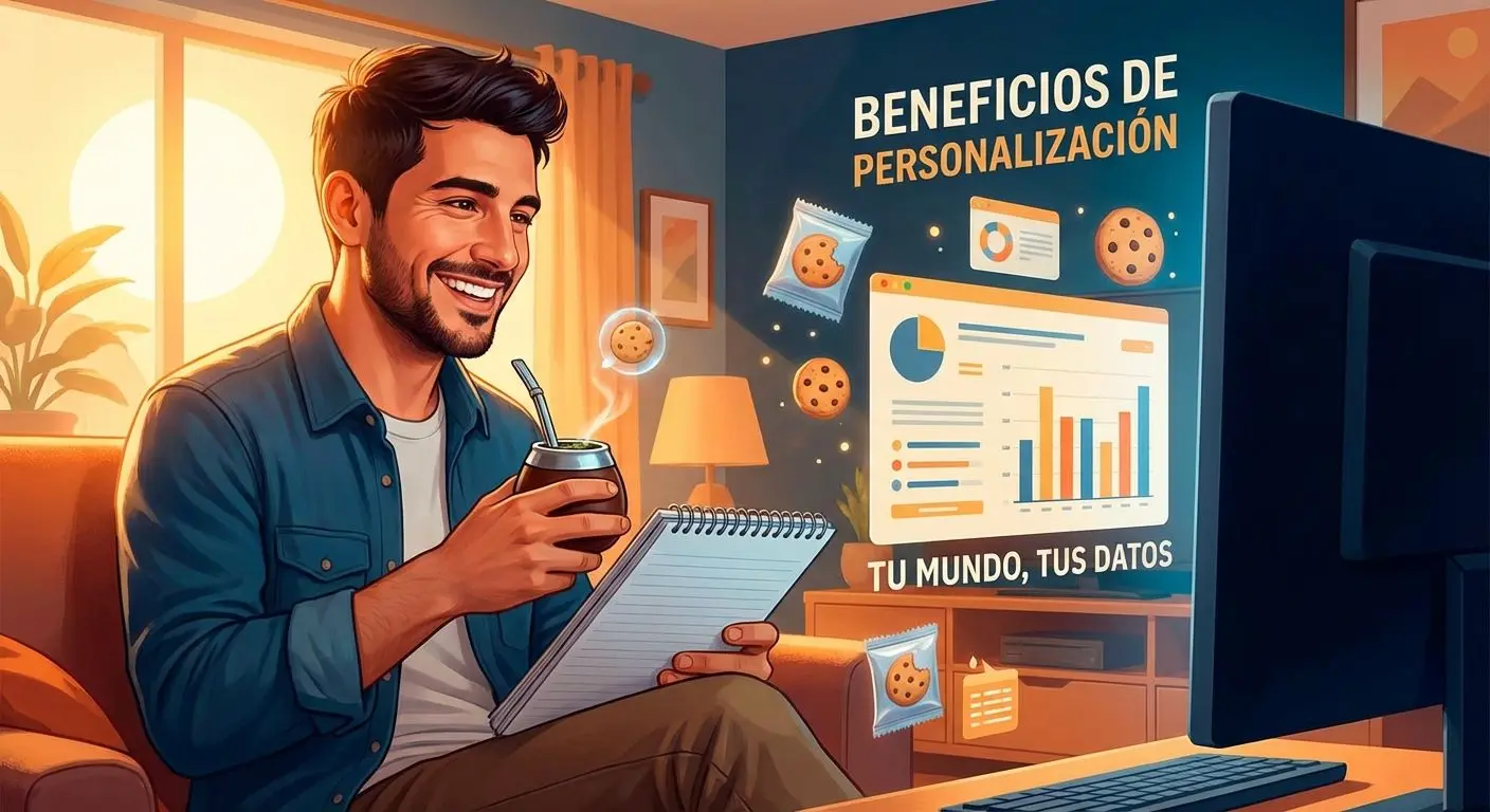 Usuario disfrutando de experiencia personalizada gracias a cookies en Betano Argentina