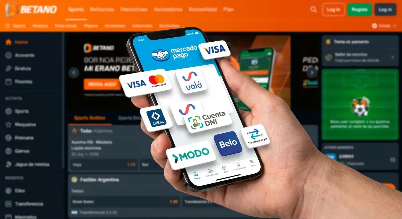 Opciones de métodos de pago disponibles en Betano para usuarios de Argentina